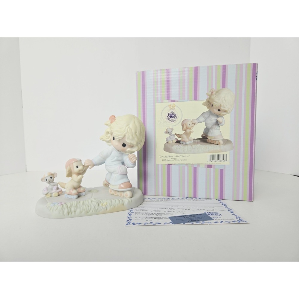 Enesco Precious Moments figurine wbox Getting there is half the fun Members Only